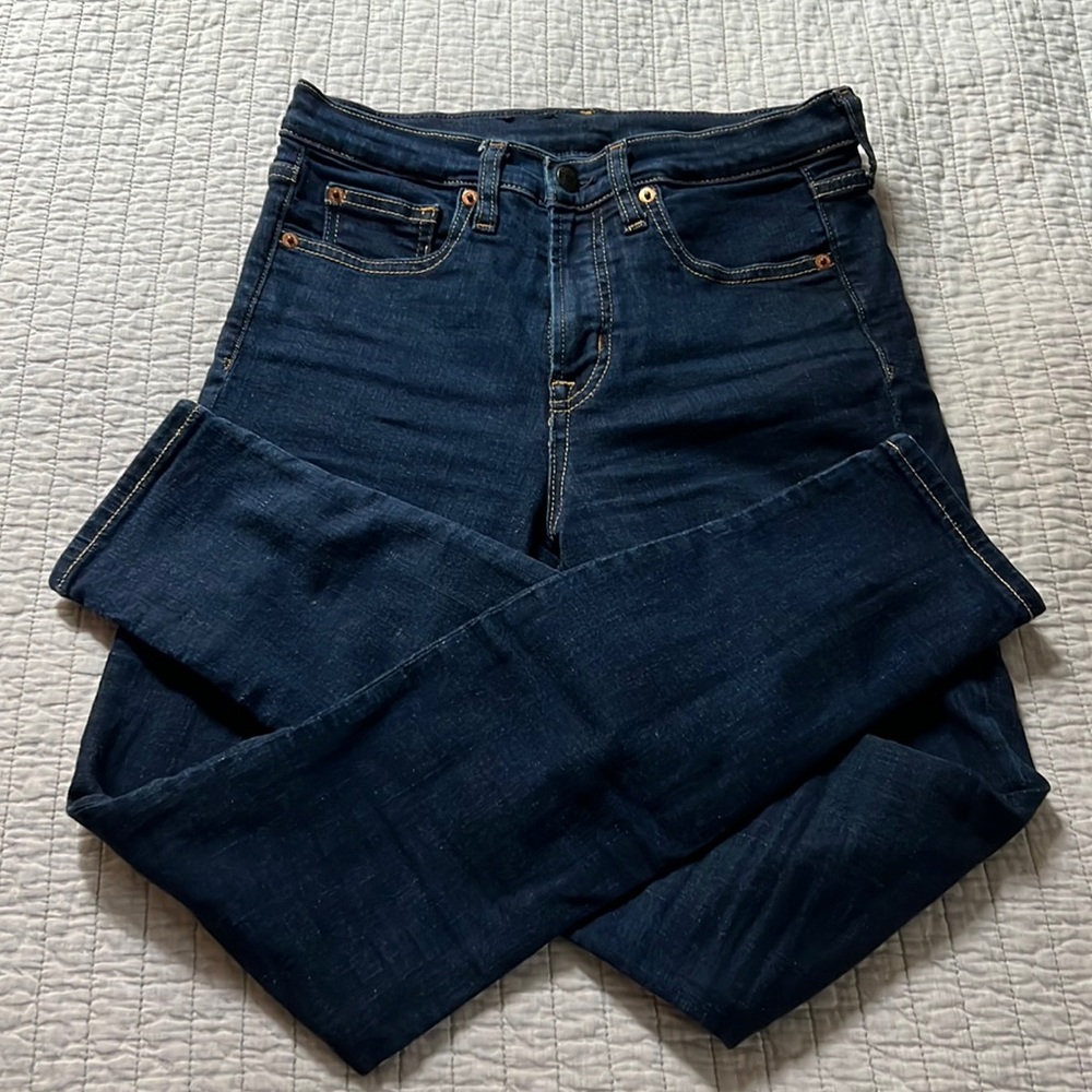 Gap super high rise dark wash jeans 2/26